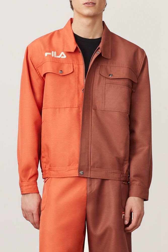 Fila Miesten Takki Kalyke Oranssi - YSAU-94132